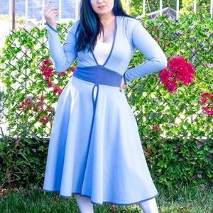 Ice Queen Tunic Dress M Long Rare Retired Elhoffer Design